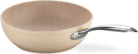 Wok Edelstahl Korkmaz Granita 24 Cm Antihaftbeschichtung...