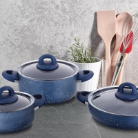Korkmaz Bella Granite Kochtopfset 7 teilig...