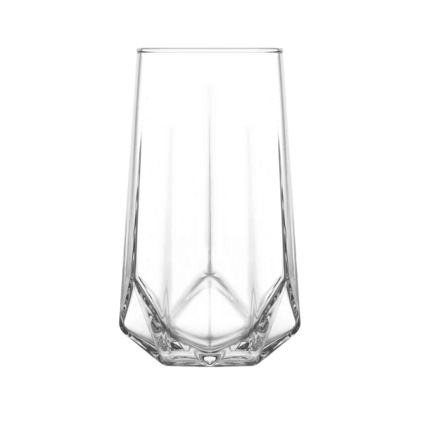 LAV Trinkglas Set Valeria 400 ml 3-teilig für Wasser Saft Tee stilvolle Gläser aus Glas hitzebeständig VLR400