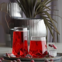 LAV Trinkglas Set Valeria 400 ml 3-teilig für Wasser Saft Tee stilvolle Gläser aus Glas hitzebeständig VLR400