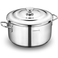 Korkmaz Kochtopf aus Edelstahl Tencere Droppa 18l 16x9cm...
