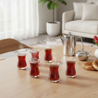 Teeglas Unterteller Ajda 6er Set 165ml Lav