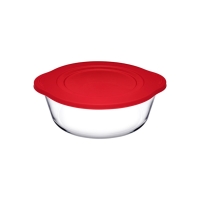 Pasabahce 59001 Auflaufform Rund mit Silikon...