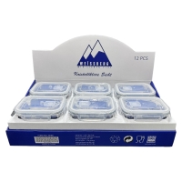 Weissberg ClipSeal GlasbehälterSet mit Deckel 350ml Set