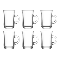 Türkische Teegläser Yudum 6er Set 270ml Lav