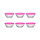 Glasschalen Set Elis 6er Set 320ml Lav