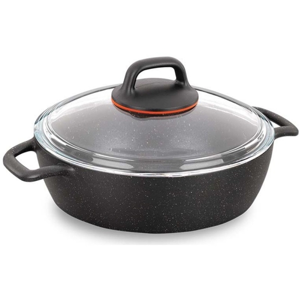 Korkmaz Gusto Alu Low Casserole 24x65cm25l Tencere A1364