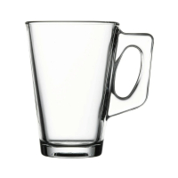 Pasabahce Vela Teeglas mit Henkel 2er Set Latte Macchiato...