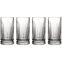 Pasabahce Elysia Wassergläser Longdrinkgläser 4er Set Lang 445ml 520015