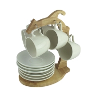 Moccaset DT601A 13 Teilig mit Holzständer 6 Personen