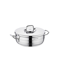 Kochtopf Edelstahl Korkmaz Astra 26 Cm Induktion Poliertes Edelstahl