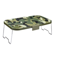 Faltbarer Bettisch Klapptisch Camping Tisch Camouflage...