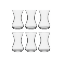 Weissberg Sena Teeglas Set 6 teilig tuerkische Cayglaeser 140ml durchsichtig