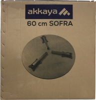 Akkaya Holzbodentisch Sofra Esstisch Klapptisch mit Metalfüßen