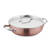 Kochtopf Edelstahl Korkmaz Divan 24 Cm Kupfer