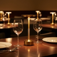LED Akku Tischlampe aufladbar Touch Dimmbar RingGlow