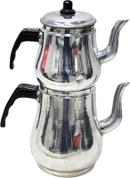 Türkisches Teekannen Set Aluminium Çaydanlık...
