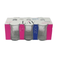 LAV Zoey Teeglas 6er Set 165ml Çay Bardağı